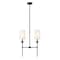 Z-Lite Emily 2 Light Island, Matte Black & Off White 3033-2L-MB - alternate 8